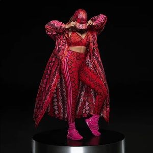 adidas X Ivy Park Allover Print Long Convertible Jacket